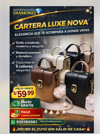 💎 CARTERA LUXE NOVA™ – LA CARTERA QUE ELEVA TU ESTILO 💎